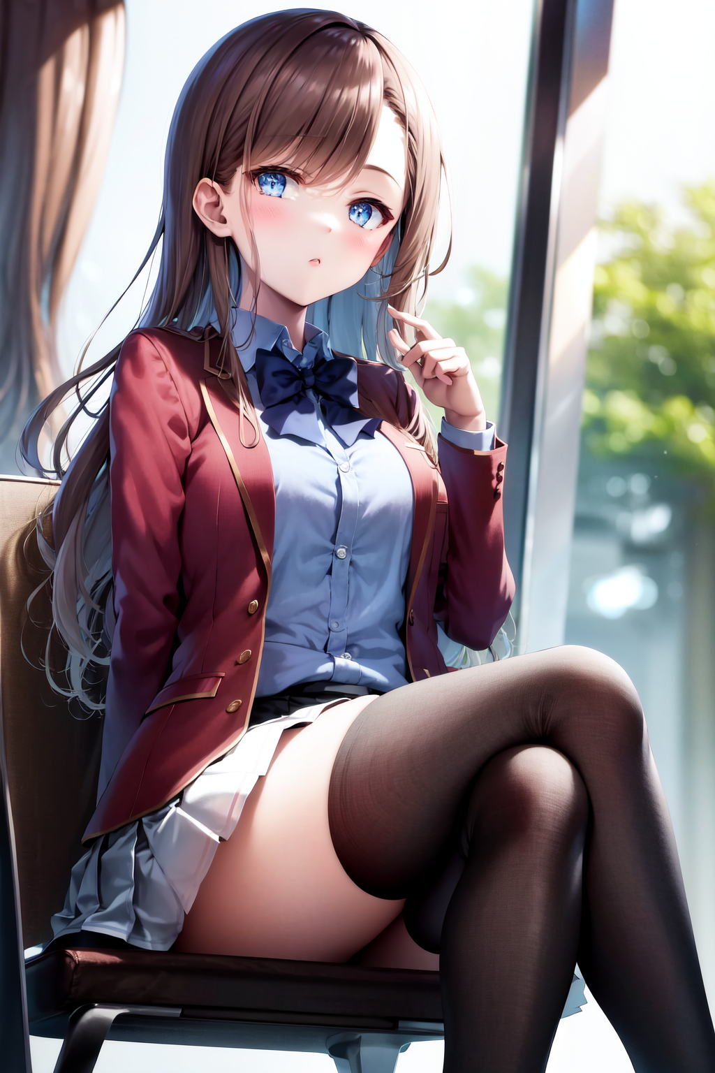 06310-4117873884-masterpiece, best quality, highres, 1girl matsushita swept bangs brown hair, white skirt red jacket blue shirt open jacket blue.png